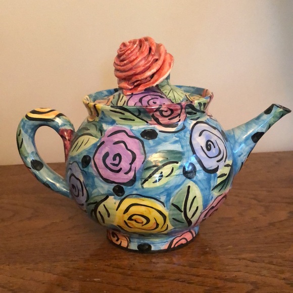 Mary Rose Young Teapot And Three Tea Cups - Picture 3 of 14